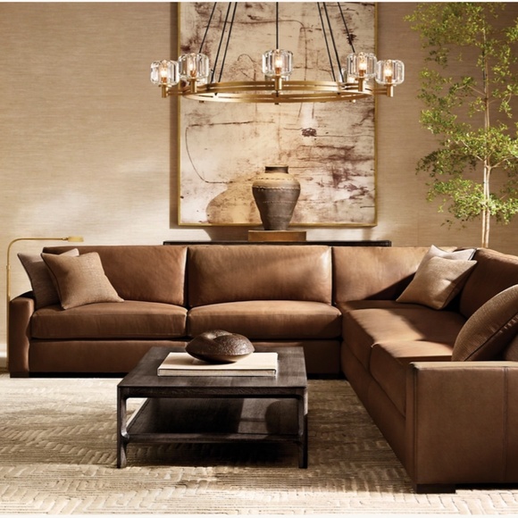 Restoration Hardware Pietro Wheat 23x23 Pillow Covers (2) - Picture 3 of 10